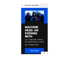 Bilet - Ticketmaster - Machine Head