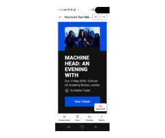 Bilet - Ticketmaster - Machine Head