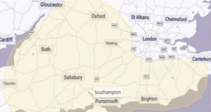 Hampshire: żółte ostrzeżenie pogodowe z powodu ulewnych deszczy